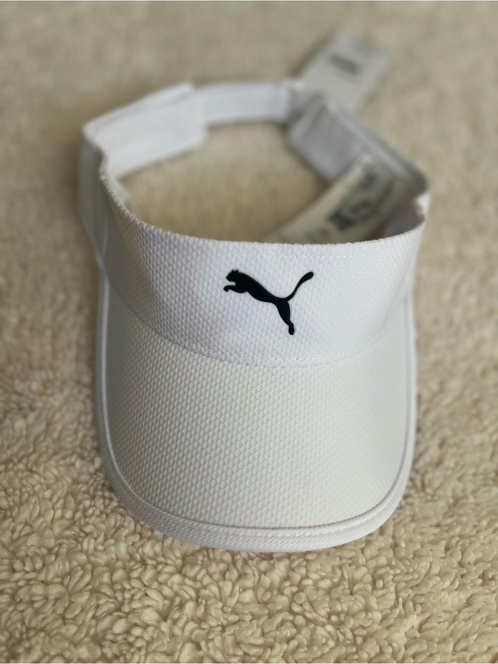 NWT Puma Women’s Golf Tennis White Adjustable Sun Visor